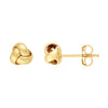 Polished Love Knot Stud Earrings
