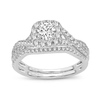 14K WG 1.00CT Diamond Bridal Ring