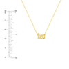 Gothic Leo Nameplate Necklace