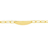 Oval Paper Clip ID Bracelet