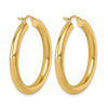10K Polished Lightweight Hoop Earrings