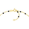 Black Enamel Bead Piatto Chain
