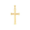 11mm Double Sided D/C Twisted Cross Pendant