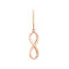 Plated Sterling Silver Infinity Dangle Earrings