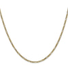 14K 1.8mm Flat Figaro Chain Anklet