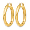 14K Polished Lightweight Hoop Earrings