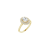 14K Yellow 7x5 mm Oval Engagement Ring Mounting