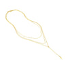 Diamond Multi Layered Lariat Spike Necklace