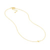E2W Mini Cross Adj Necklace