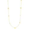 Long Hammered Forzentina Necklace with Discs
