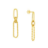 Polished and Twist Paper Clip Earrings