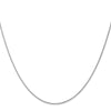 14K White Gold 1.0mm Spiga Chain