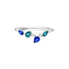 Teal Sapphire and Blue Blossom Band