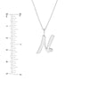 Script 'N' with Diamond Bezel Necklace