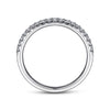 14K White Gold Shared Prong Diamond Wedding Band