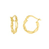 Twisted Mini Hoop Earrings