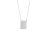 Engravable Rectangle Plate Adj. Necklace