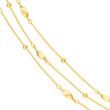 Layered Bead and Marquise Stations Necklace