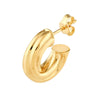 6mm ID Twisted Open Hoop Earrings