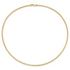 14K 2mm Round Omega Necklace