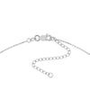 Sterling Silver Evil Eye with CZ Drop Lariat Necklace