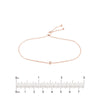3pt Mini Diamond Bezel Bolo Bracelet