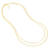 Valentino and Hammered Forzentina Layered Chain