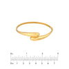 Bypass Polished Bangle Bracelet