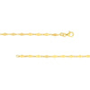 Diamond-Shaped Flat Link Chain