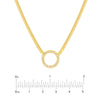 Diamond Circle Snake Necklace
