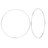 60mm Endless Wire Hoop Earrings