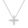 Smiling Rocks 0.36Ct E-F/SI1 Lab Grown Diamond Pear Cut Floral Necklace