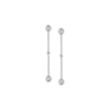 Drop Earrings with Diamond Bezels and Beads