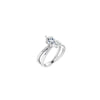14K White 10x5 mm Marquise Engagement Ring Mounting