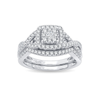 14K WG 0.50ct Diamond Bridal Ring