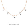 Gothic Initials Station Necklace