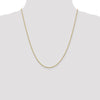 14K 1.3mm Diamond-Cut Rope Chain