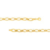 Hollow Oval Link 1+1 Chain Necklace