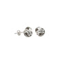 Sterling Silver Large Love Knot Stud Earrings on Post Back