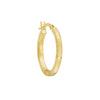 2 X 20mm Square DC Florentine Hoop Earrings