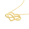 Infinity Open Heart Pendant Necklace