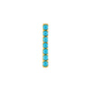 Simulated Turquoise Staple Stud Earrings