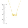 Plated Sterling Silver Infinity Necklace