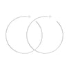 75mm x 1.15mm Hoop Post Earrings