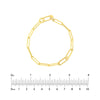 Diamond Paper Clip Link Bracelet
