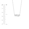 Gothic Virgo Nameplate Necklace