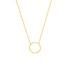 Open Wire Circle Adjustable Necklace