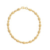Diamond-Cut Hollow Bead Link Bracelet