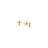 Bead Cross Stud Earrings