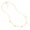 Double Disc Dangle Adjustable Necklace